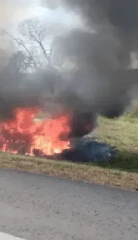 Dantesca imagen de la tragedia. (Foto: gentileza Crónica)