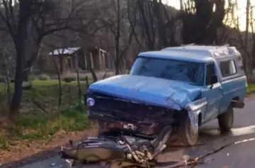 En Mendoza murió un motociclista víctima de un choque impresionante