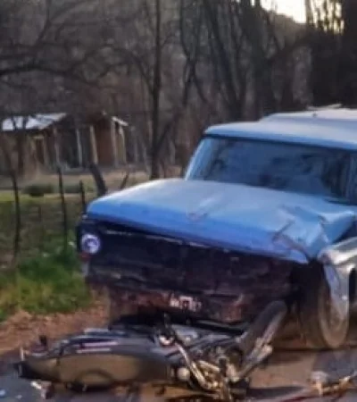 Los dos vehículos protagonistas del incidente vial. (Foto: Ministerio de Seguridad y Justicia de Mendoza)