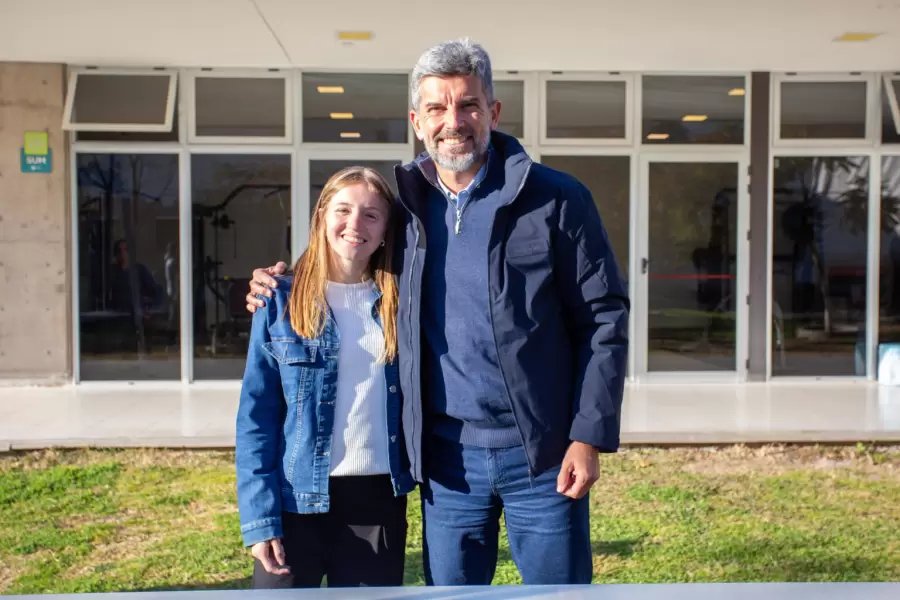 Vargas con el intendente Suárez