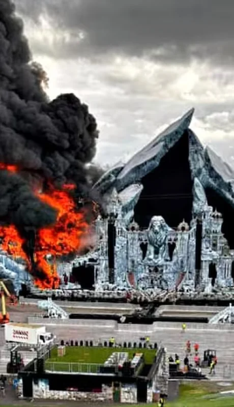 VIDEO: así fue el incendio en Tomorrowland que destruyó todo a 48 horas del festival