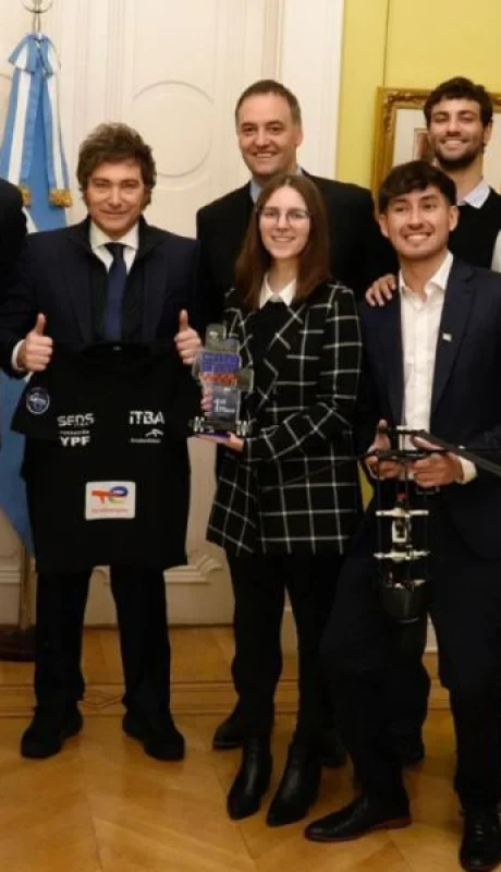 Milei con los estudiantes