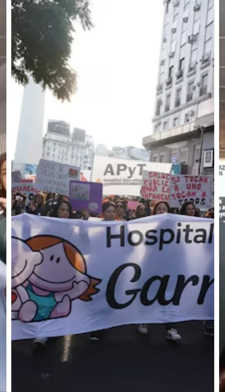 Juan Minujín apoyó a los trabajadores del Hospital Garrahan contra los recortes en salud.