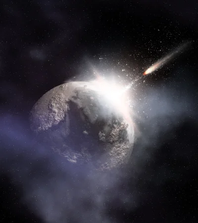 Durante el lanzamiento de la nave, los científicos no consideraron adecuadamente las posibles consecuencias de la división de los meteoritos.