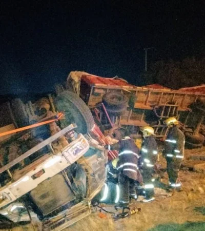 Vuelco y muerte en San Luis.
