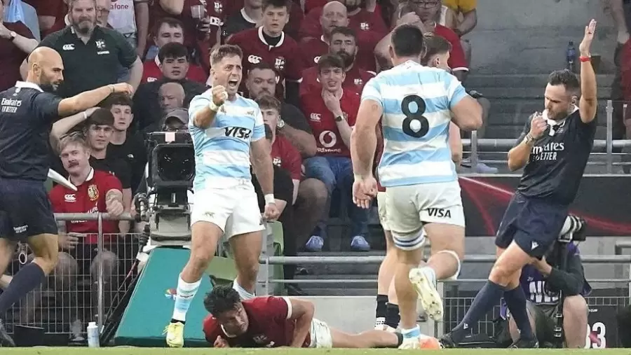 El try de Cordero ante Los British y Irish Lions