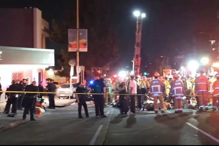 La zona del incidente