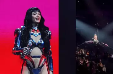 Katy Perry tuvo un accidente en pleno concierto en su gira de San Francisco