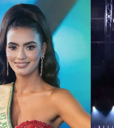 Laura Pérez se accidentó en Miss Universe Latina.