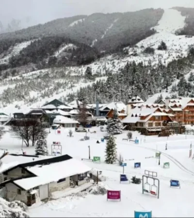 Nieve en San Martín de los Andes.