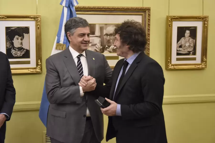 Jorge Macri y Javier Milei. El PRO junto a La Libertad Avanza.