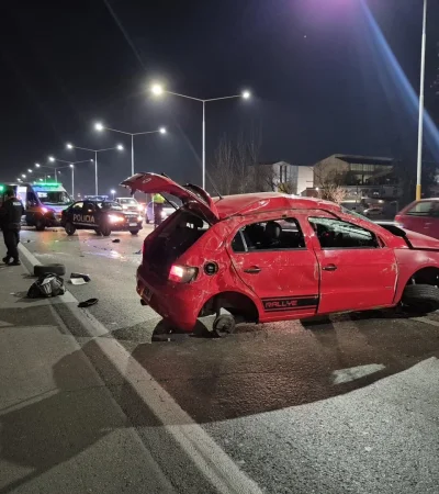 El auto quedó destrozado. Gentileza: Pablo Gamba.