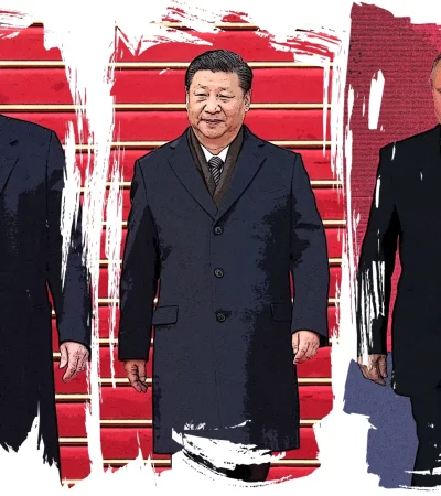 Donald Trump, Xi Jinping y Vladímir Putin.