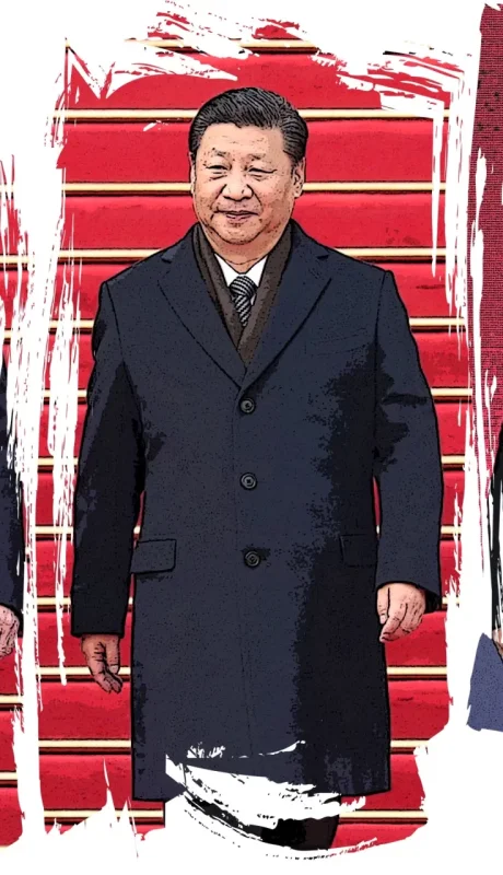 Donald Trump, Xi Jinping y Vladímir Putin.