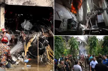 Tragedia en Bangladesh: avión militar se estrelló contra un colegio lleno de niños