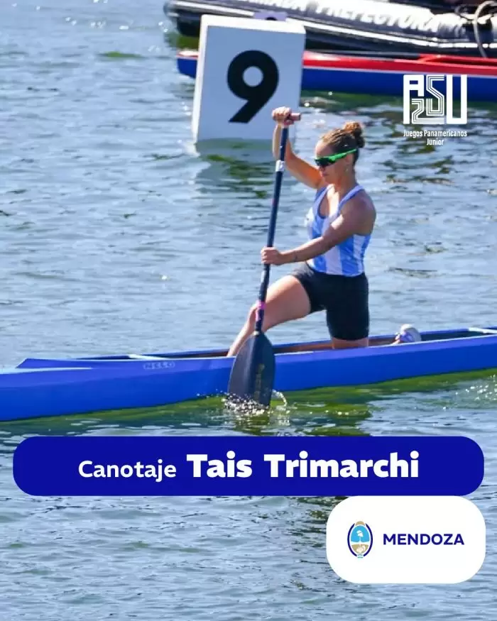 Tais Trimarchi, representante mendocina en canotaje/