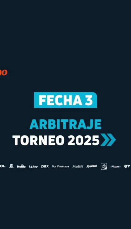 Árbitros de la fecha 3 para los mendocinos.
