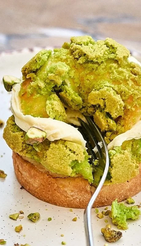 Postre de pistacho.