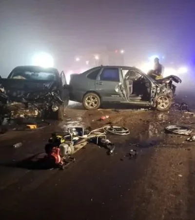 Impresionante imagen del tremendo incidente vial. (Foto: archivo web)