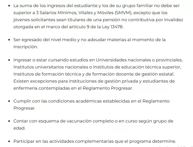 Como se puede observar, el nivel superior tiene más condiciones que el obligatorio