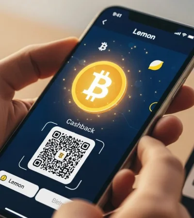 Lemon reintegra Bitcoin por cada compra con QR en el país.