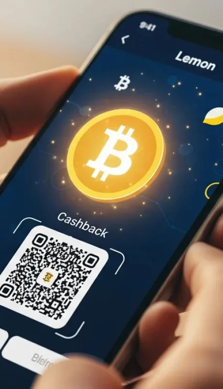 Lemon reintegra Bitcoin por cada compra con QR en el país.