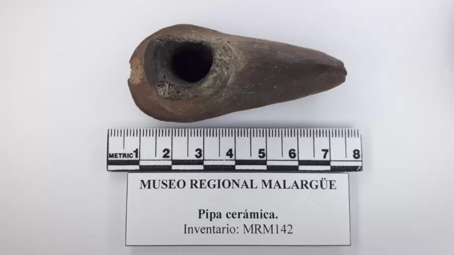 Pipa cerámica. Museo regional Jorge Luna. Malargüe.