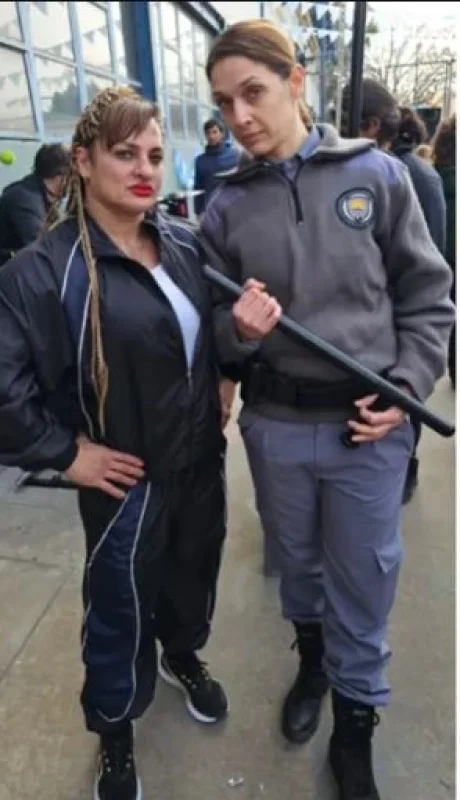 Locomotora Oliveras en el set de "El barro".