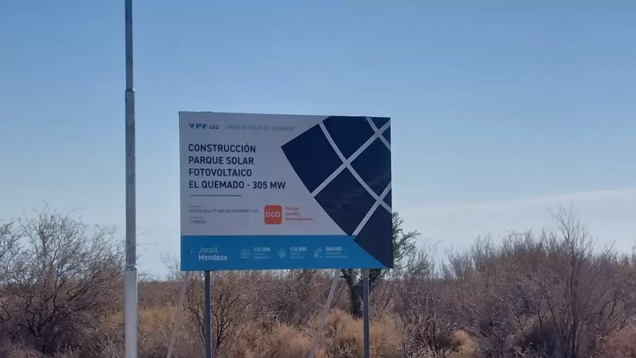 Ubicado a 50 kms de la Ciudad de Mendoza, el parque producirá energías limpias.
