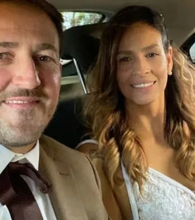 Julieta Silva y su marido, con quien contrajo matrimonio en 2022.