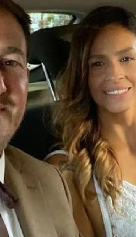 Julieta Silva y su marido, con quien contrajo matrimonio en 2022.