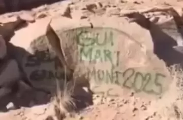 Identificaron a los turistas que vandalizaron el dique Potrerillos: ¿qué pasará con ellos?