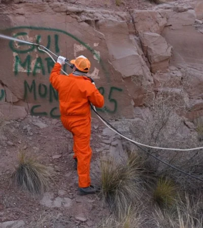 Quitaron los nombres de las piedras situadas al costado de la Ruta 7.