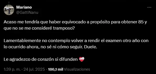 Twitter examen residencias