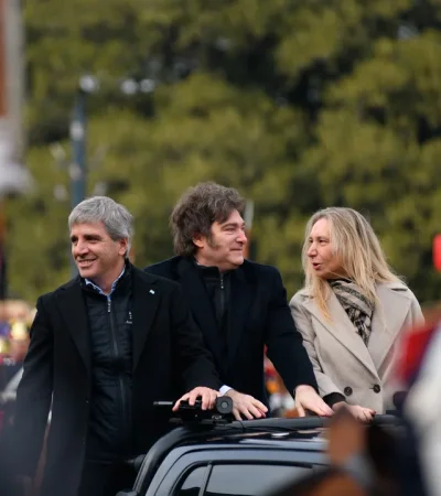 El ingreso de los Milei y Caputo a la Expo Rural