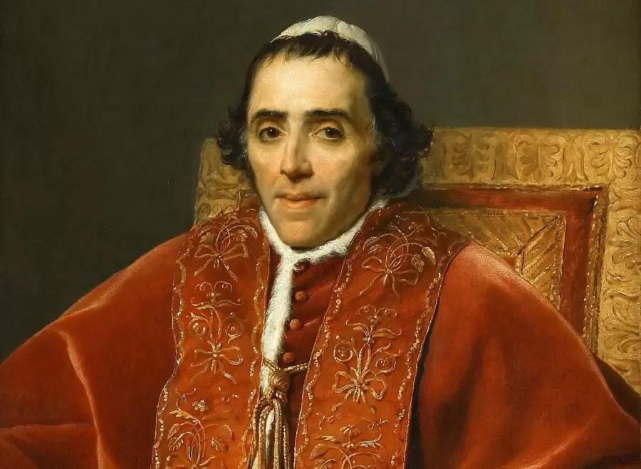 El papa Pio VII declaró irregular a la iglesia patriótica en 1816. (Pintura de Jacques Louis David)