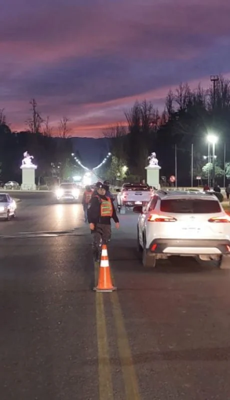 Controles de personas y vehículos./