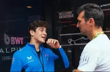 La intimidad del encuentro entre Colapinto y Scaloni antes del Gran Premio de Bélgica