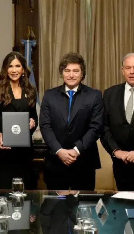 Milei y la secretaria Noem cerraron un principio de acuerdo muy esperado por muchos argentinos.