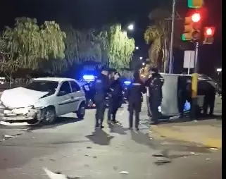 Accidente en Costanera y Beltrán/ Fuente: Captura de pantalla de video