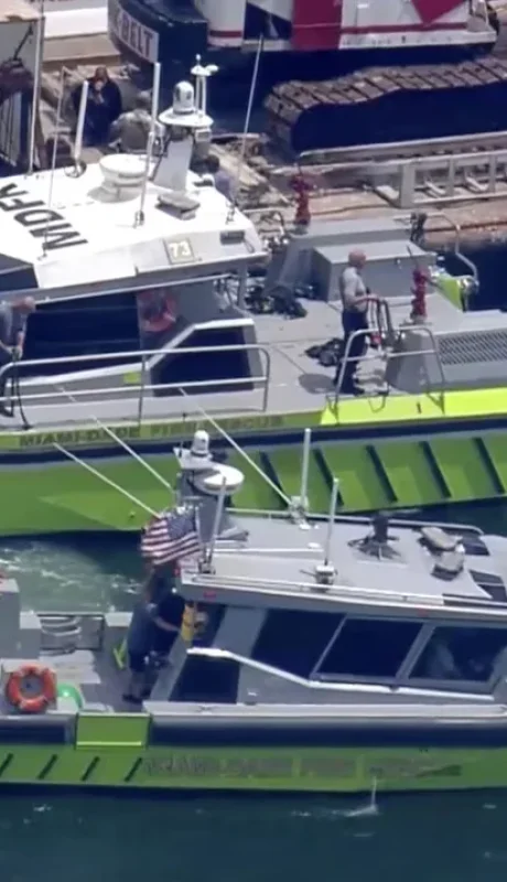 Accidente de embarcaciones en Miami.