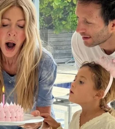 Cris Morena y Tomás Yankelevich en el cumple de Mila.