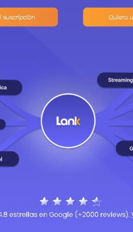 Lank, la plataforma que permite compartir suscripciones.
