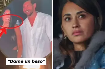 Video: el beso que Antonela quiso de Leo, pero nunca llegó