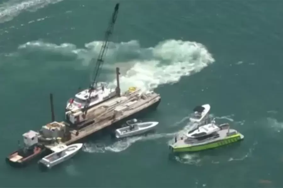 El momento posterior al accidente en el que Mila Yankelevich perdió la vida.