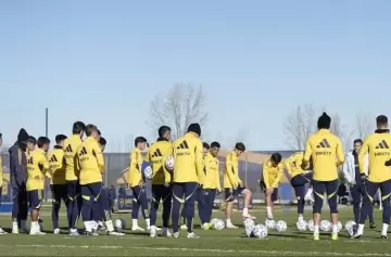 Boca volvió a los entrenamientos: la charla entre Russo y Merentiel tras la polémica