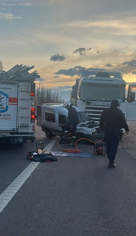 Choque fatal en Luján de Cuyo./