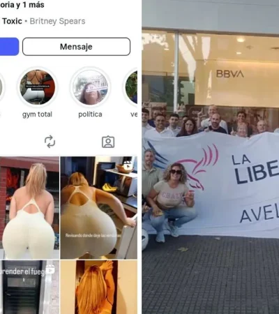 Candidato libertario genera polémica por mezclar militancia con vida íntima en redes.