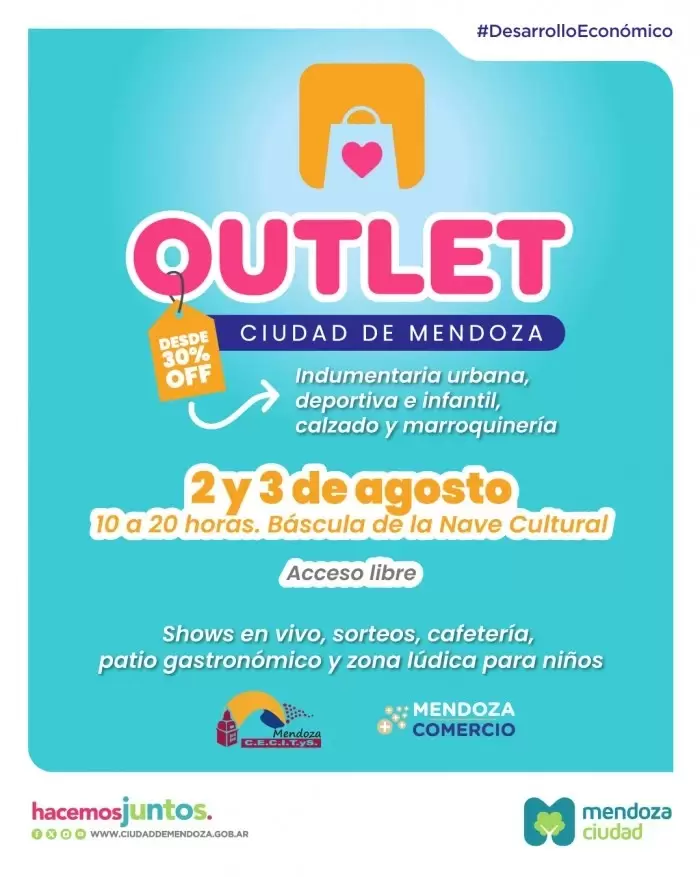 Outlet en Mendoza/ Fuente: Ciudad de Mendoza