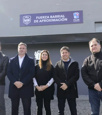Kicillof en campaña electoral.